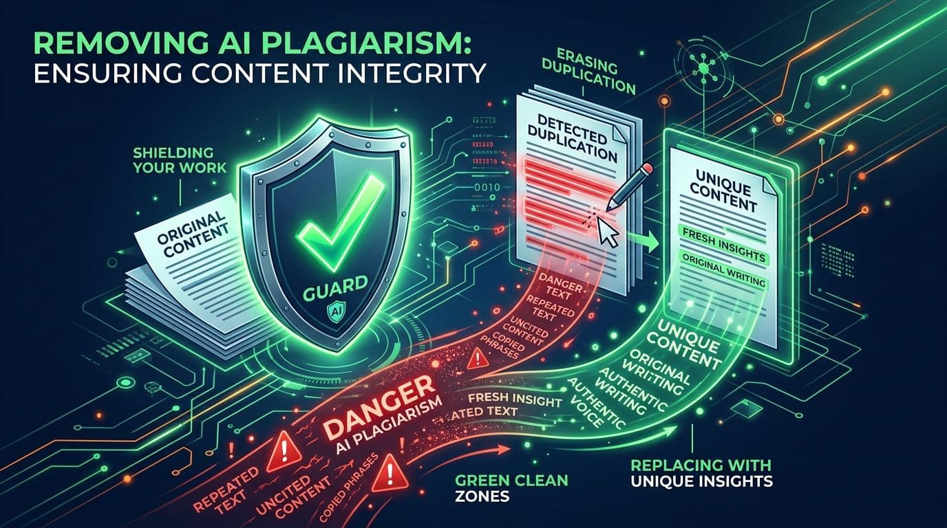 How to Remove AI Plagiarism and Make AI Drafts Genuinely Original